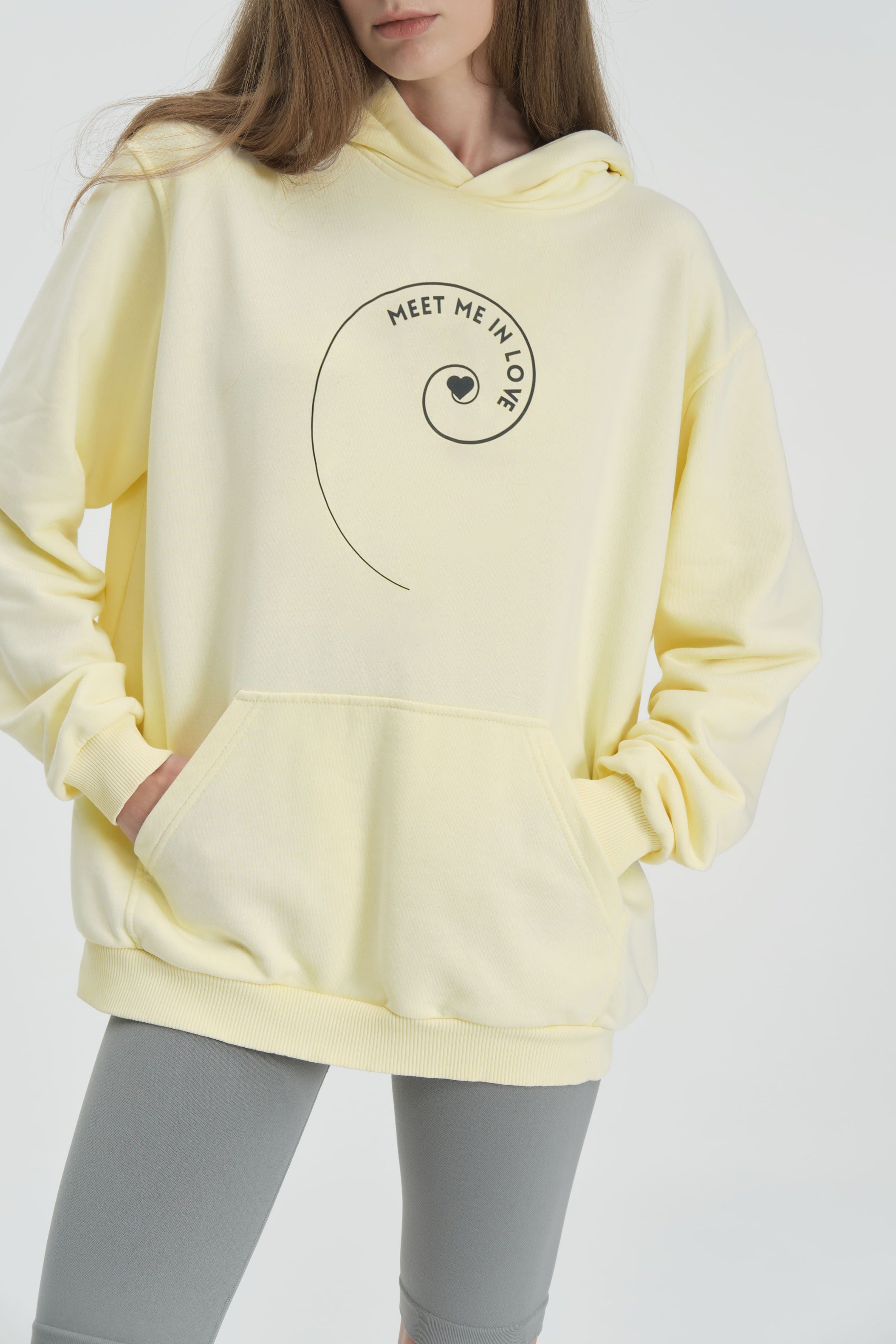 “Meet me in love” Meditation in progress Hoodie