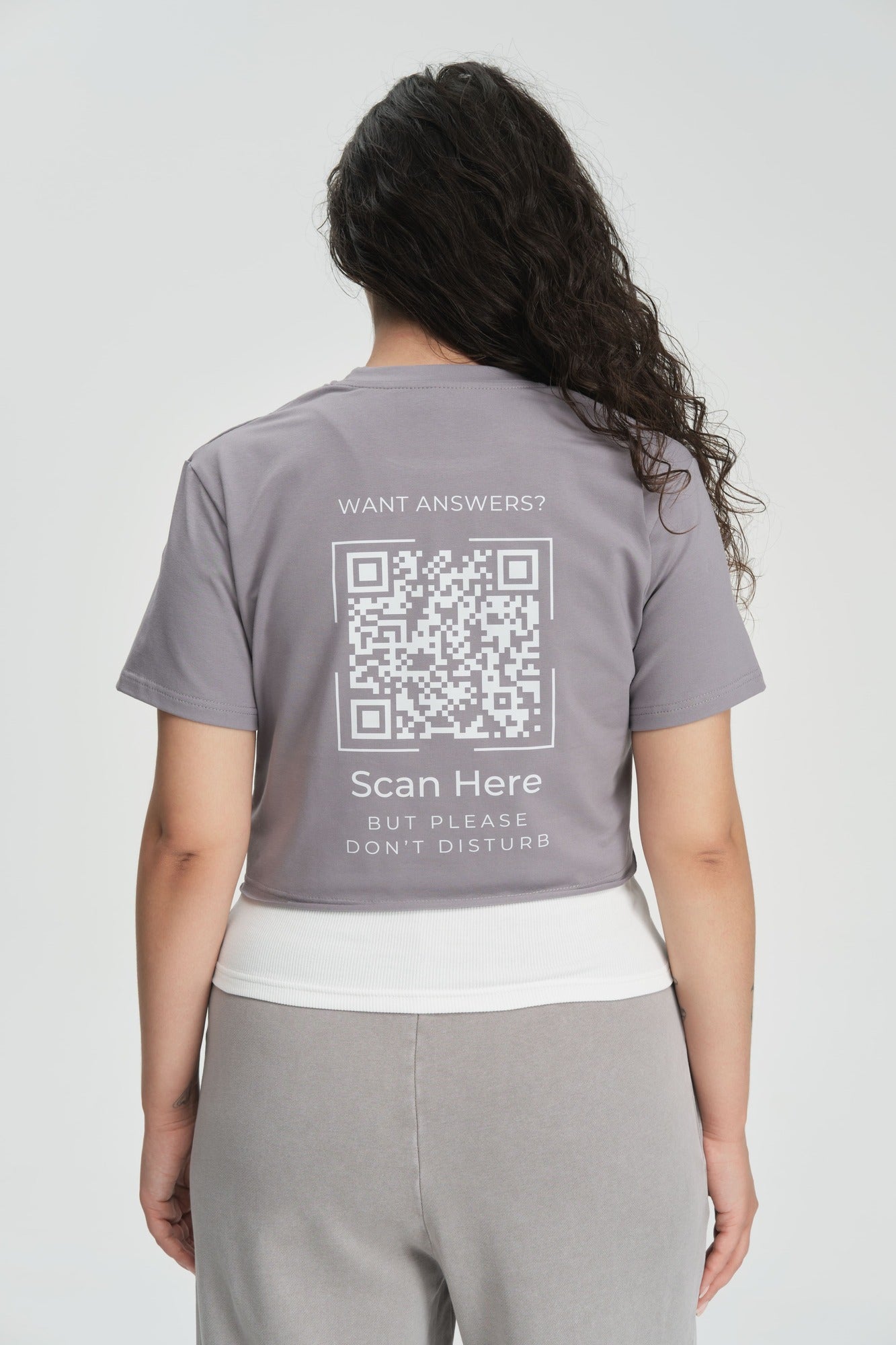 "Don't Talk to me" Crop Top