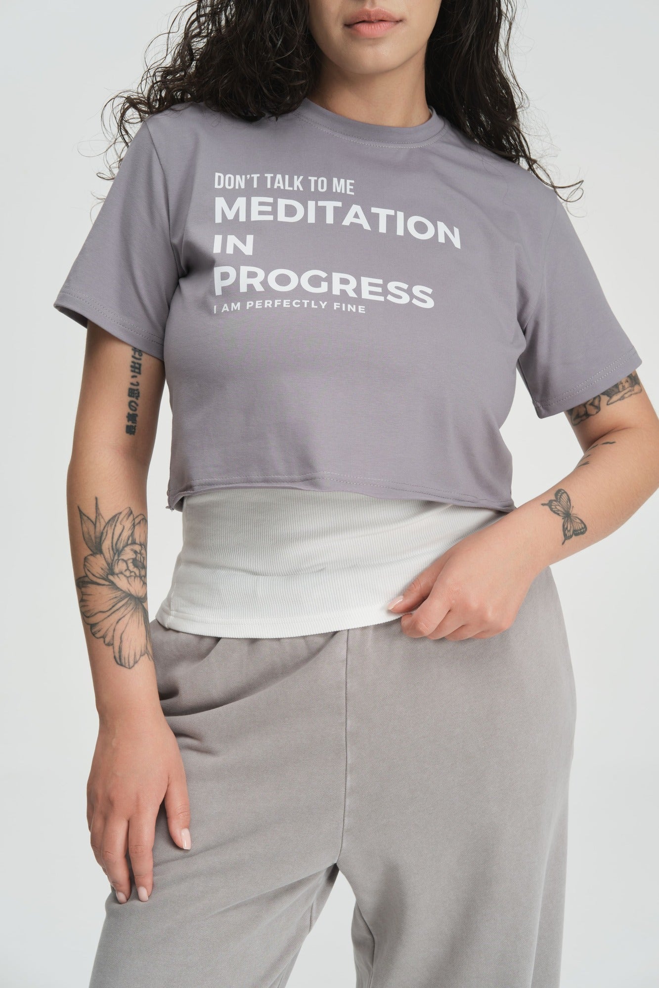 "Don't Talk to me" Crop Top