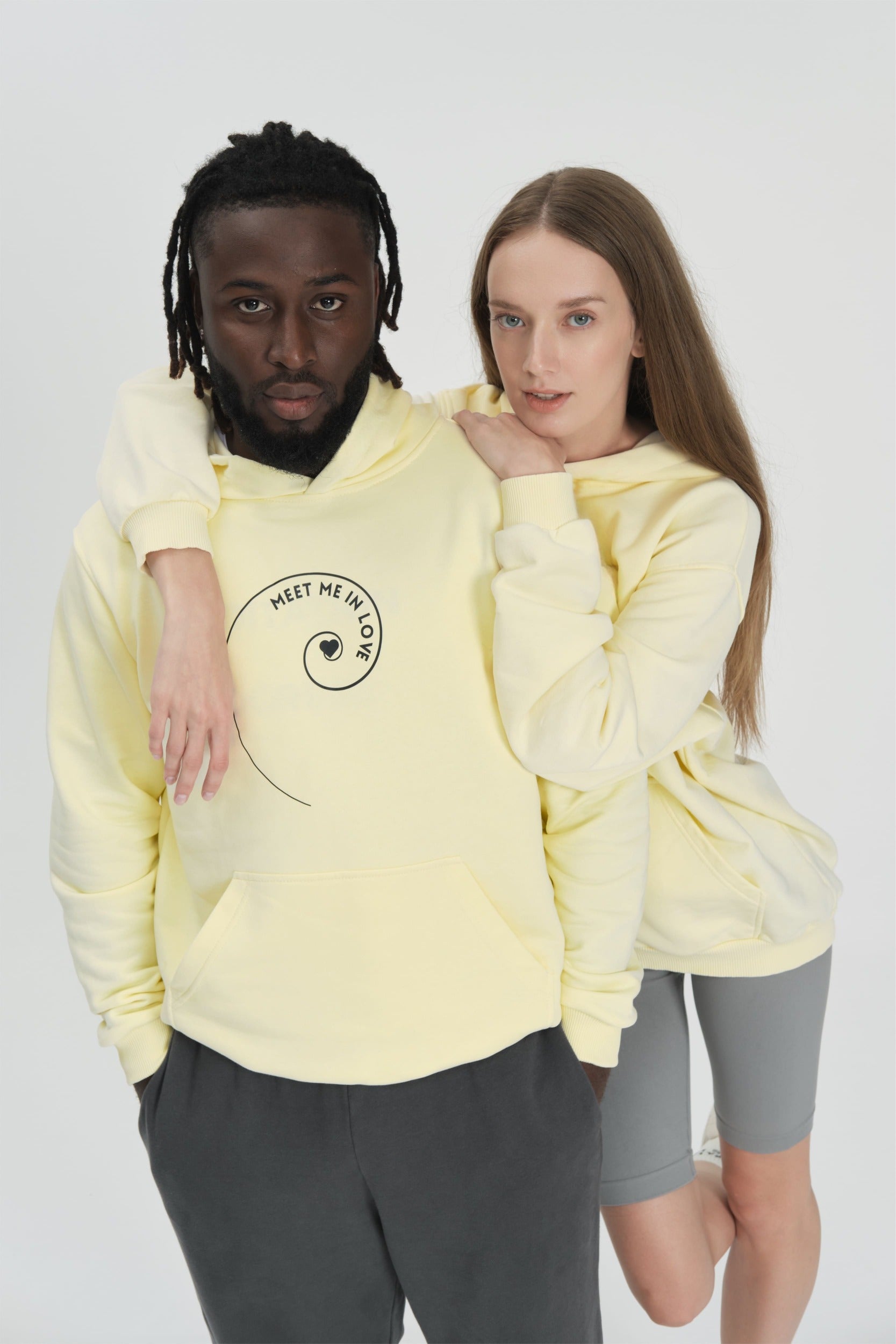 “Meet me in love” Meditation in progress Hoodie